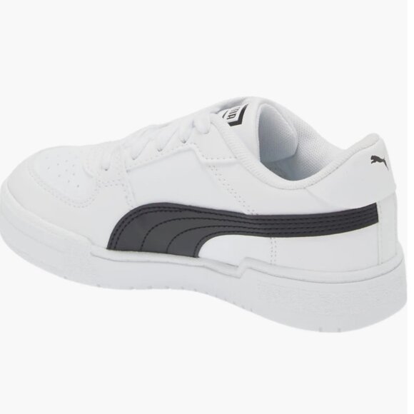 NEW PUMA Big Kids CA Pro Classic Sneaker 4.5 White Leather with Black NIB - Picture 3 of 16